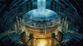 Futuristic abstract image of thermonuclear reactor