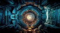 Futuristic abstract image of thermonuclear reactor