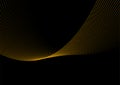 Futuristic abstract minimal background with dotted curved wavy lines Royalty Free Stock Photo
