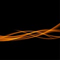 Futuristic abstract orange power swoosh waves template Royalty Free Stock Photo