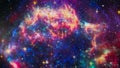 Bright Star Nebula. Distant galaxy. Abstract image. High quality space background. Elements of this image furnished by NASA Royalty Free Stock Photo