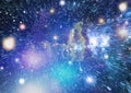 Galaxy and Nebula. Abstract space background. Elements of this Image Furnished by NASA. Royalty Free Stock Photo
