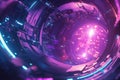 A futuristic abstract visualization of deep-space communication networks, featuring glowing