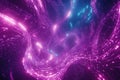 A futuristic abstract visualization of deep-space communication networks, featuring glowing