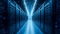 futuristic Advanced Cloud Computing and Machine Learning Concept
