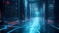 futuristic Advanced Cloud Computing and Machine Learning Concept