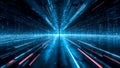 futuristic Advanced Cloud Computing and Machine Learning Concept