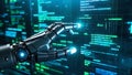 AI-Powered Data Analysis Dashboard cloud computing, AI evolution, futuristic dashboard Royalty Free Stock Photo
