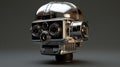 Sci-fi Robot Head Camera With Chrome Finish