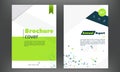 Futuristic annual report cover set. Brochure or flyer template in A4 in technology style. Concept layout design for