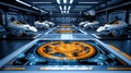 Futuristic Automated Factory Concept Art