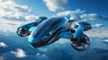 Futuristic autonomous hydrogen-powered aircraft