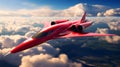 Futuristic Aviation: Ultrasonic Aircraft Prototype Soaring at High Altitude