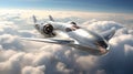 Futuristic Aviation: Ultrasonic Aircraft Prototype Soaring at High Altitude