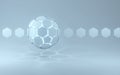 Futuristic background with fragmented sphere Royalty Free Stock Photo