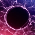 Futuristic Background. Lightning vortex background. 3D render illustrator. Abstract Tunnel. Futuristic Style. Turning Royalty Free Stock Photo