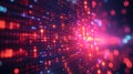 A futuristic background with a sleek, minimalist grid and smooth gradient transition. Generative AI