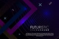 Futuristic banner background template abstract with gradient neon effect