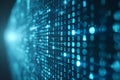 Futuristic Binary Code Background for Tech Concepts and Data Visualization Royalty Free Stock Photo
