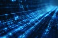 Futuristic Binary Code Background for Tech Concepts and Data Visualization Royalty Free Stock Photo