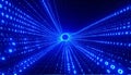 Futuristic Binary Code Data Tunnel Royalty Free Stock Photo