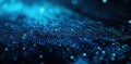Futuristic Binary Code Flow: Safe Information Technology Landscape