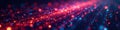 Futuristic binary code streams with glowing particles , light, glow
