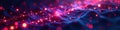 Futuristic binary code streams with glowing particles , particle, data, connection