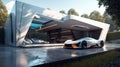Futuristic Bionic House & Supercar: Luxury Living Ahead