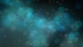 Futuristic blizzard, blizzard, snow, close-up snowflakes flying in space in the light of night lights. 3D. 4K. Isolated black Royalty Free Stock Photo