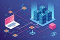 Futuristic Blockchain Technology Background with Cryptocurrency and Fintech Network
