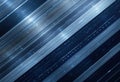 Futuristic Blue Light Streaks Digital Lines Dark Background - Modern Abstract Technology Background Royalty Free Stock Photo