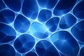 Futuristic Blue Voronoi Pattern Background With Glowing Lines And Digital Depth Royalty Free Stock Photo