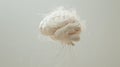 Futuristic brain model with glowing neural connections