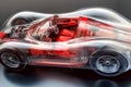 brand-less generic concept car in a transparent background Royalty Free Stock Photo