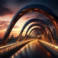 Futuristic Bridge or Tunnel: Where Steel Meets Artistry