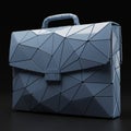 Futuristic briefcase with a geometric, polygonal design composed of interconnected Royalty Free Stock Photo