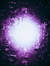 Futuristic Bright Light Sparkling, Bursting, and Exploding Out with Textured Surrounding and Dark Outers - Computer Graphic