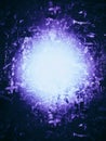 Futuristic Bright Light Sparkling, Bursting, and Exploding Out with Textured Surrounding and Dark Outers - Computer Graphic