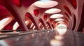 futuristic building interior, a testament to modern business design concepts with copy text space