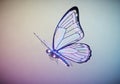 Futuristic butterfly design with illuminated wings featuring geometric patterns and Royalty Free Stock Photo