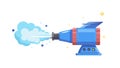 Futuristic Cannon with Steam Blast, Advanced Weaponry and Power, vector design Generative AI Royalty Free Stock Photo