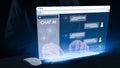Futuristic Chat Interface Concept with AI Technology and User Interaction for Innovative Communication Solutions and Royalty Free Stock Photo