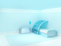 Futuristic child bedroom Royalty Free Stock Photo