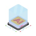 A futuristic chip, symbolizing artificial intelligence hardware