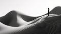 Futuristic Chromatic Waves: Abstract Minimalism In Desertwave