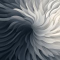 Futuristic Chromatic Waves: Swirly Paper Flower With Vector Gradient