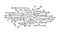 Futuristic Circuit Board Design Digital Network, vector design Generative AI Royalty Free Stock Photo