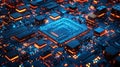 Close-up of circuit board Royalty Free Stock Photo