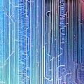 1003 Futuristic Circuitry: A futuristic and sci-fi-inspired background featuring circuitry patterns in sleek and high-tech color